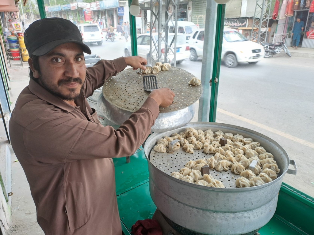 pot of dumplings in Skardu Valley