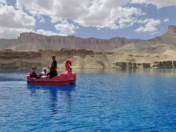 Bamyan Tour Boat Riding in a Lake